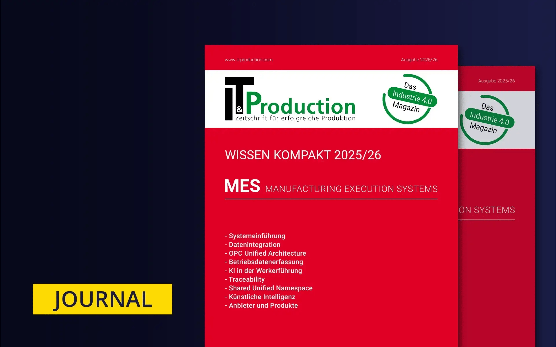 Cover for MES Wissen Kompakt 2025 of the magazine IT & Production