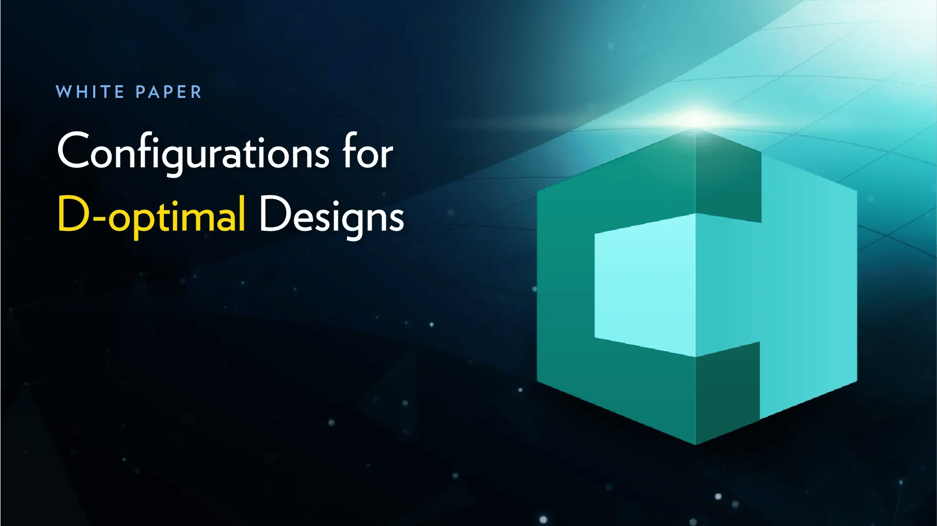 Whitepaper cover for "Configurations for D-optimal Designs."