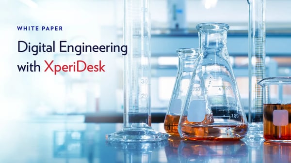 White paper cover for "Digital Engineering with XperiDesk".