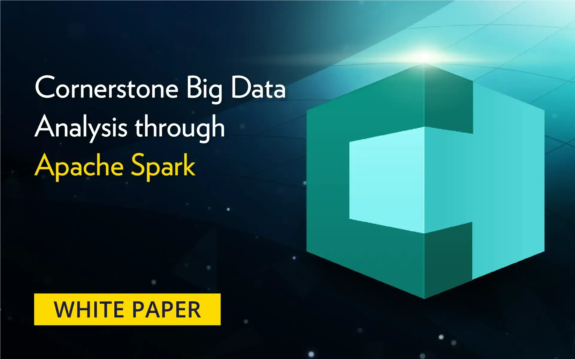 Whitepaper cover for "Cornerstone Big Data Analysis Through Apache Spark."
