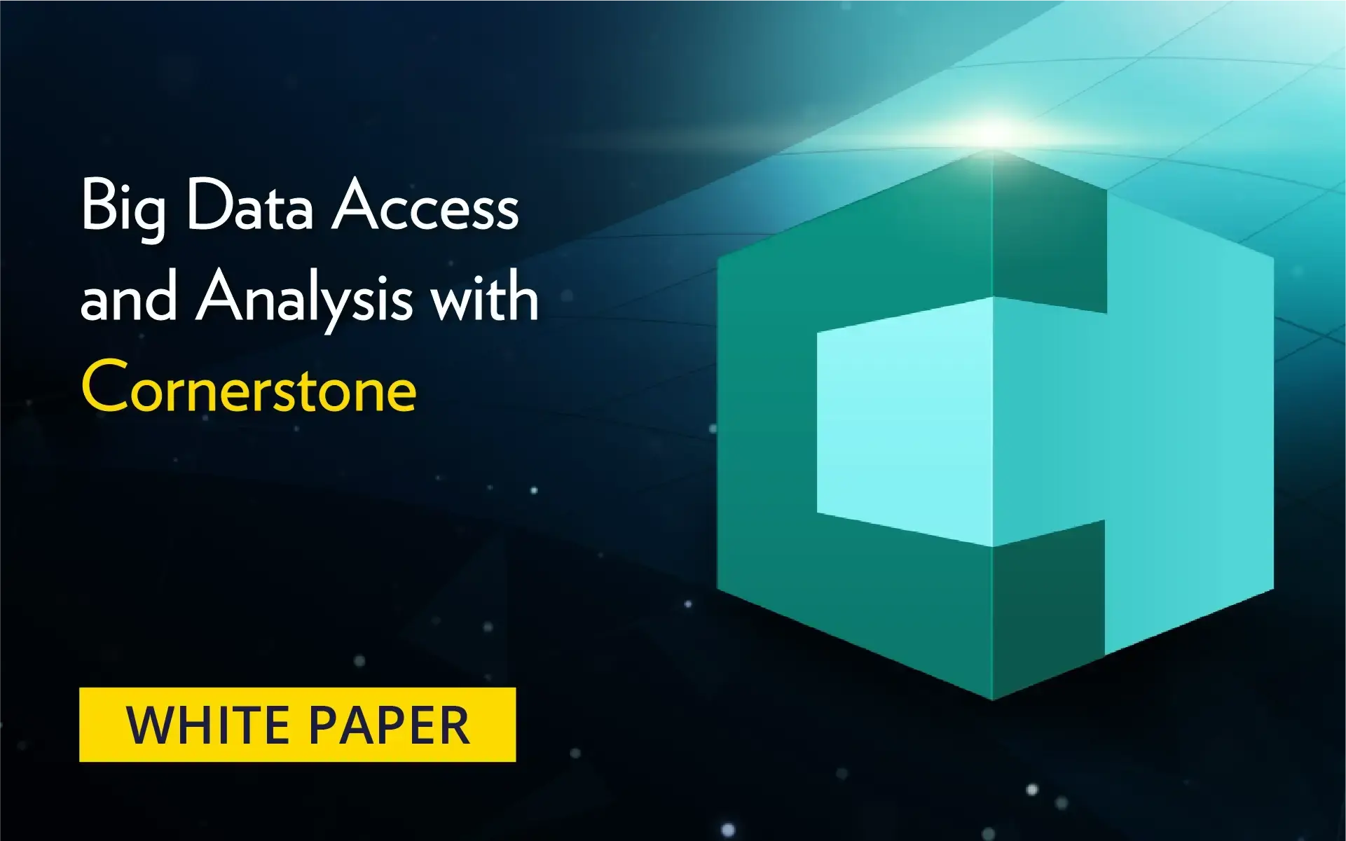 Whitepaper cover for "Big Data Access and Analysis with Cornerstone."